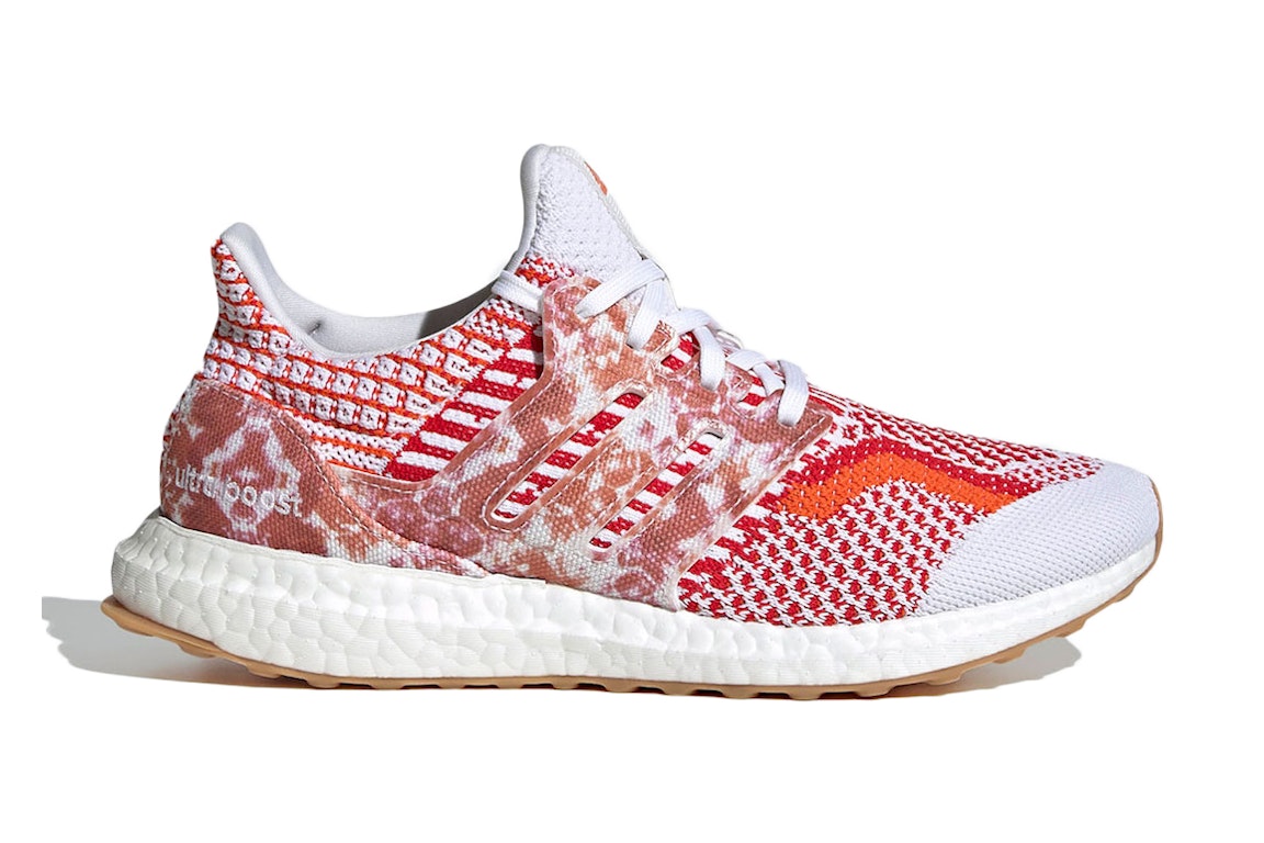 Pre-owned Adidas Originals Adidas Ultra Boost 5.0 Dna Nature Lab (women's) In Cloud White/cloud White-scarlet