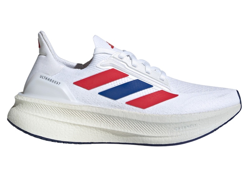 Pre-owned Adidas Originals Ultra Boost 5x (women's) Sneakers In Cloud White/royal Blue/pure Ruby
