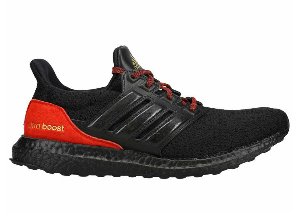 adidas boost red and black