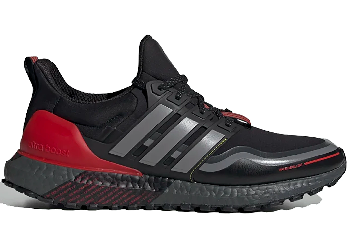 adidas Ultra Boost Guard Black Grey Scarlet Men s FU9464 US