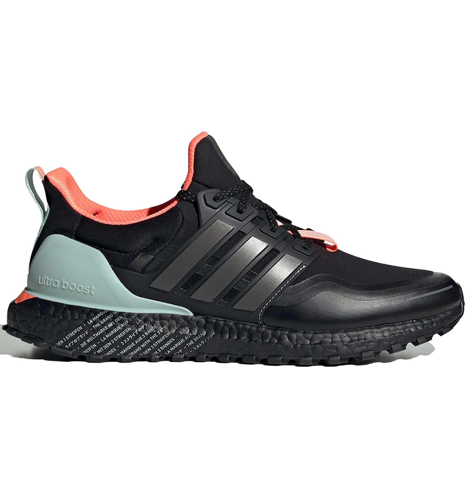 Ultra boost black green red deals
