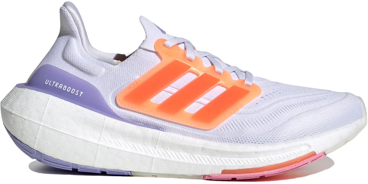 adidas Ultra Boost Light White Solar Red Beam Pink (Women's) - HQ6354 - US
