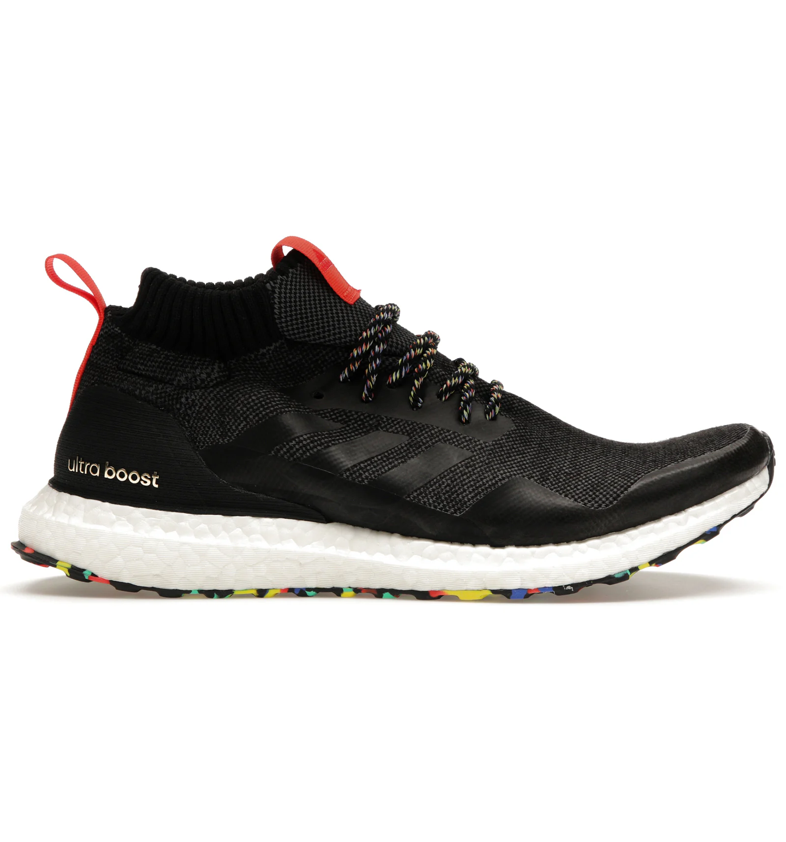 Adidas ultra boost black multicolor letra Clearance