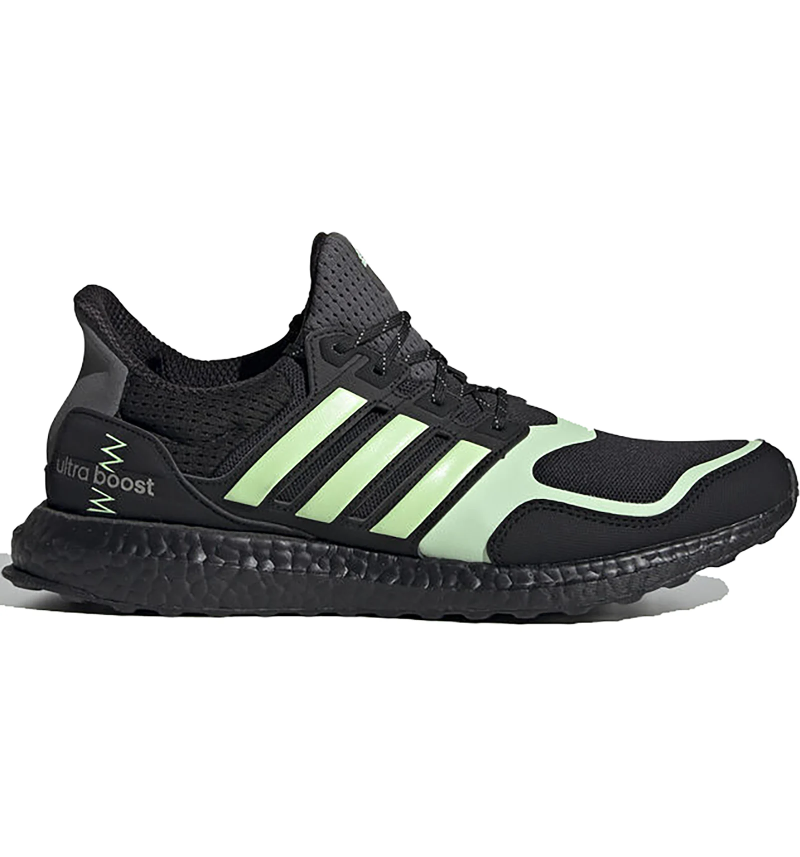 Ultra boost core top black true green