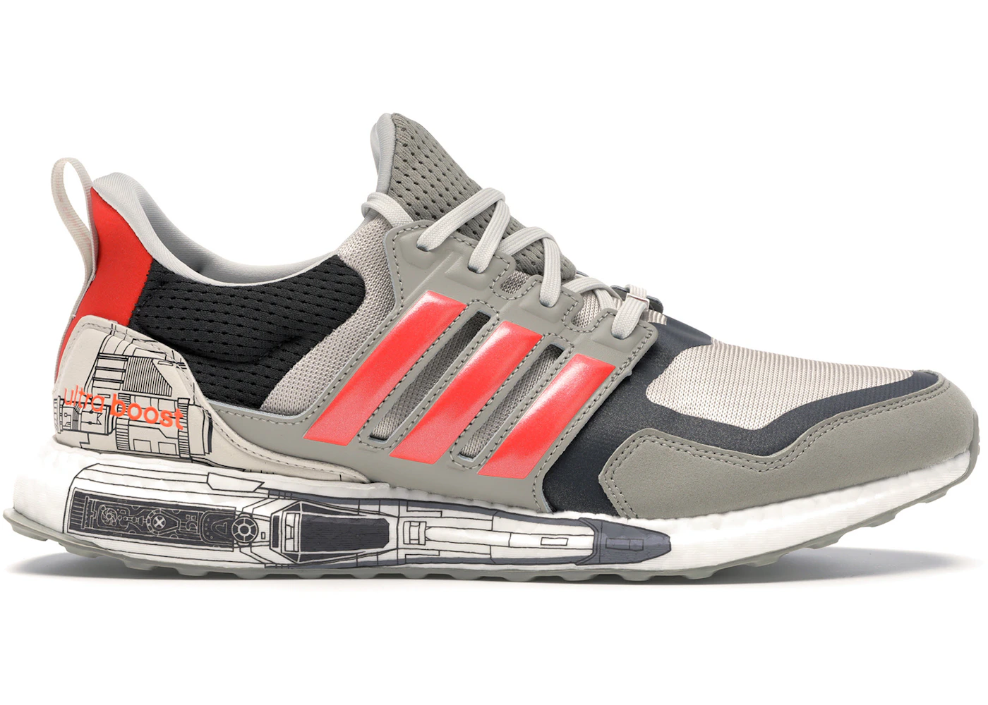 Grey Men's X Star Wars Ultraboost 19 Running Shoes Adidas
