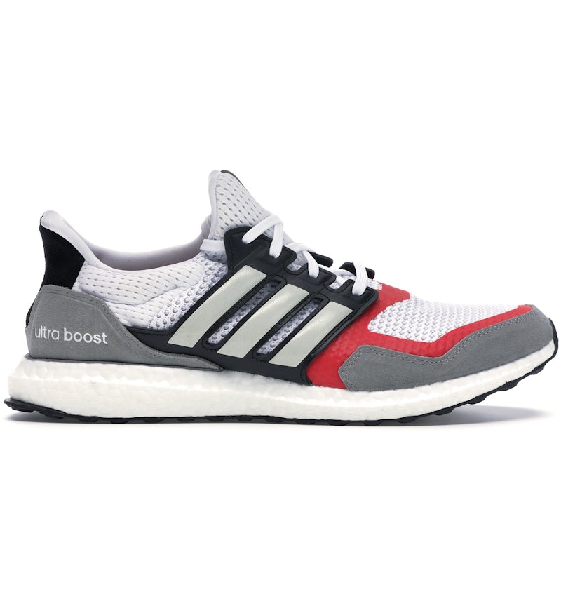 adidas Ultra Boost S&L White Grey Scarlet Men's - EF2027 - US adidas Ultra Boost S&L White Grey Scarlet Men's - EF2027 - US