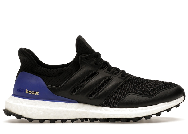 adidas Ultra Boost Spikeless Golf Core Black Lucid Blue Men's
