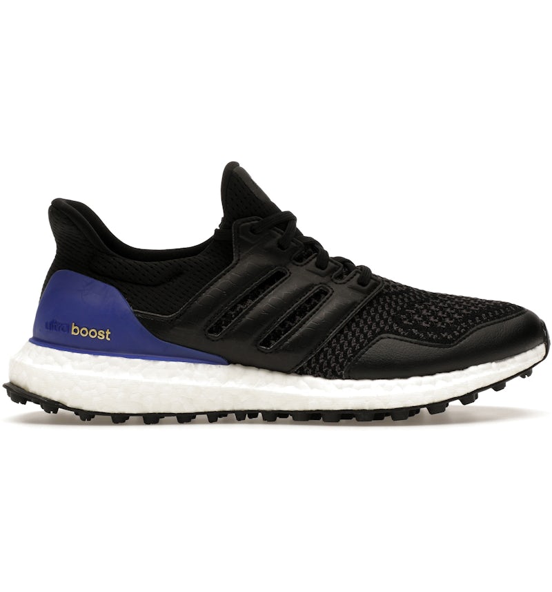 adidas Ultra Boost Spikeless Golf Core Black Lucid Blue Men's