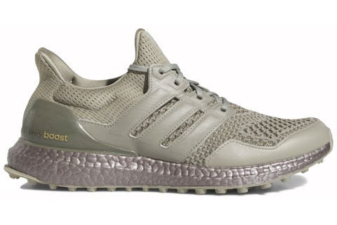 adidas Ultra Boost Spikeless Golf Silver Pebble Olive Strata Men's