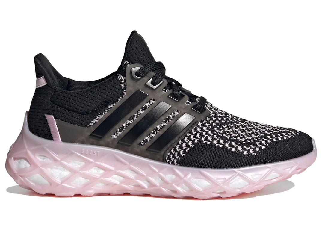 Pre-owned Adidas Originals Adidas Ultra Boost Web Dna Black Clear Pink (gs) In Core Black/core Black/clear Pink