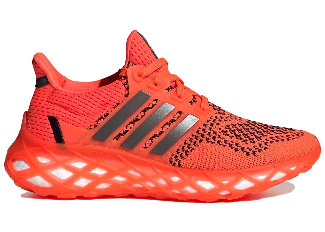 Pre-owned Adidas Originals Adidas Ultra Boost Web Dna Solar Red (gs) In Solar Red/night Metallic/core Black
