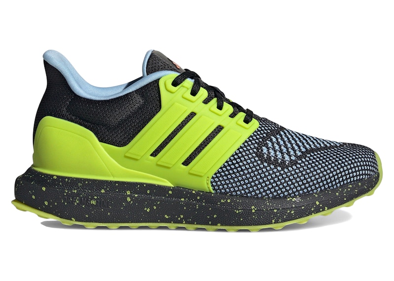 Pre-owned Adidas Originals Ultradream Dna Sneakers In Core Black/solar Slime/clear Sky Blue
