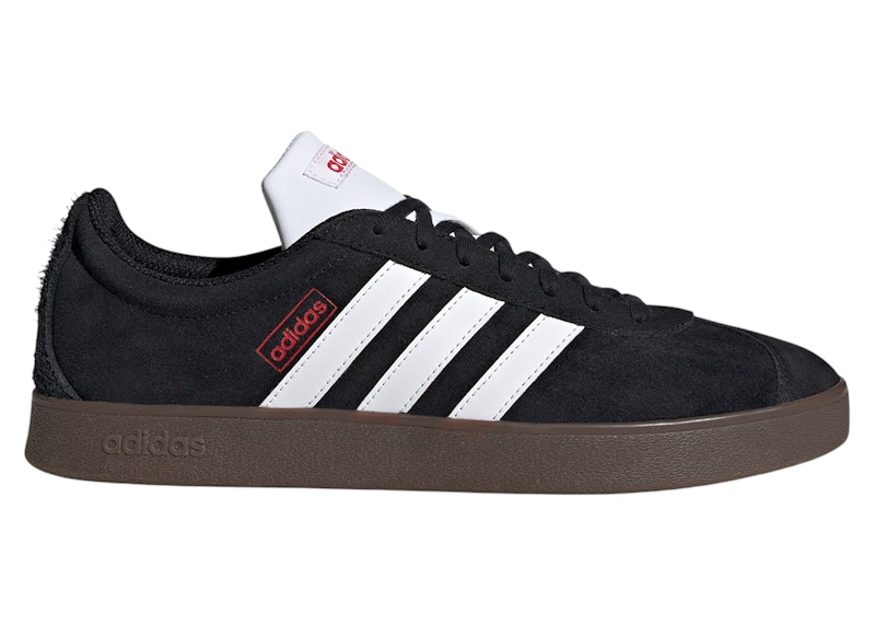 adidas VL Court 2.0 Core Black Cloud White Better Scarlet - HQ1801-/-JS3004