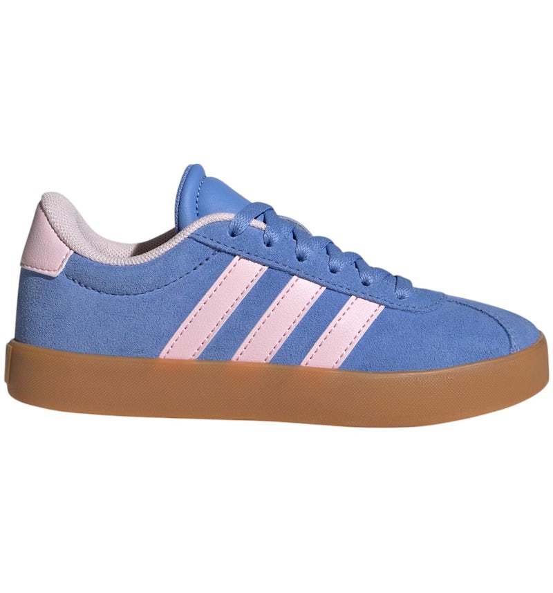 adidas VL Court Blue Fusion Clear Pink Silver Metallic (GS