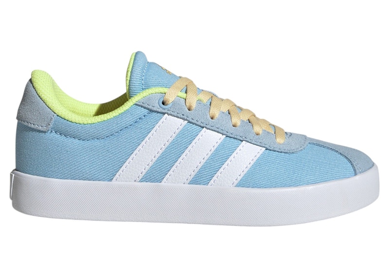 Pre-owned Adidas Originals Vl Court 3.0 Res Yellow Sneakers In Clear Sky Blue/cloud White In Multi