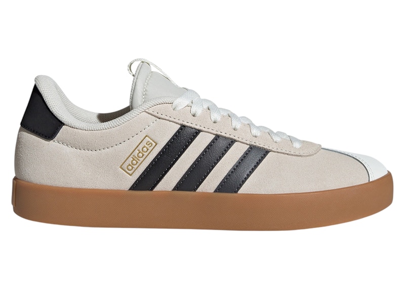 adidas VL Court 3.0 Off White Grey Six Gold Metallic (Women's