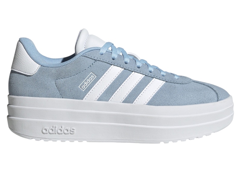ADIDAS ORIGINALS Pre-owned Vl Court Bold White Sneakers In Glow Blue/cloud White