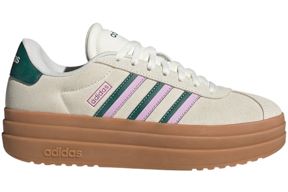 Adidas VL Court Bold White Off White Collegiate Green Bliss Lilas (Femmes)
