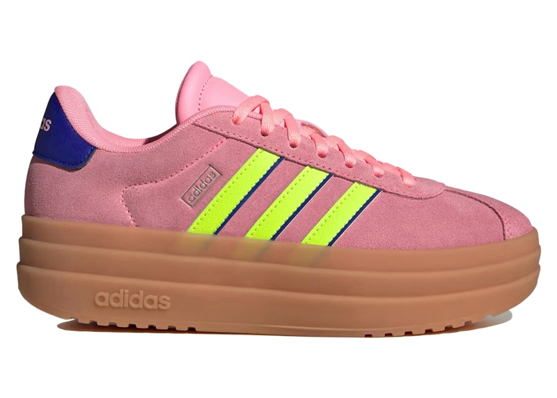 adidas VL Court Bold Pink Spark Lucid Lemon Blue (GS