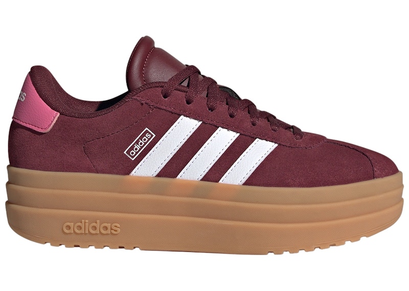 adidasｘFARM*Vl Court Bold*Semi Spark Shadow Red Gum adidas VL Court Bold Shadow Red Cloud White Pink Fusion (GS