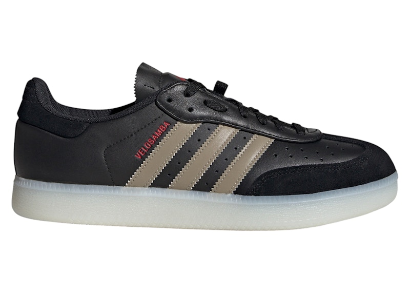 adidas Velosamba Leather Core Black Cyber Metallic Pure Ruby