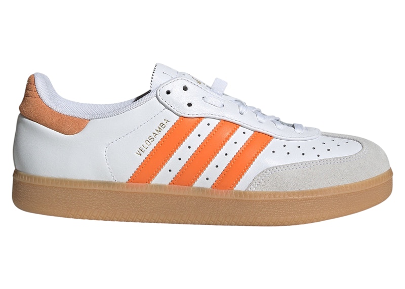 adidas Velosamba Leather White Pure Orange - JQ9180