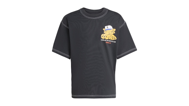 adidas Wabash Oversized T-Shirt Black Men's - SS25 - US