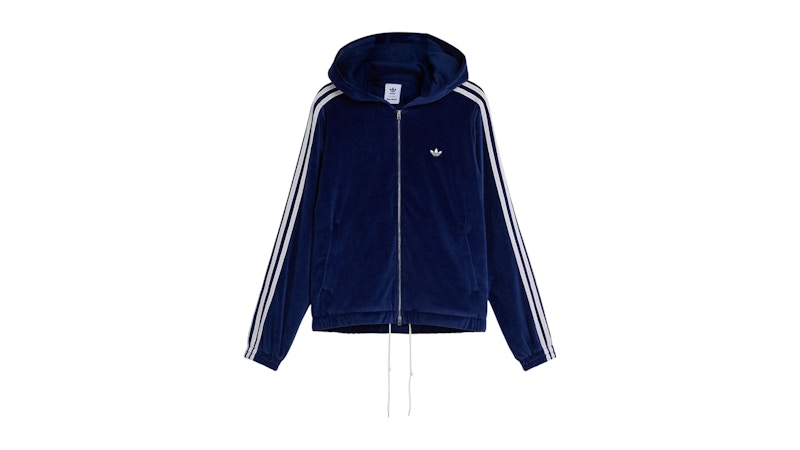 トップス adidas WALES BONNER VELOUR TRACK JACKET adidas Wales Bonner Velour Track Jacket Collegiate Navy Men's