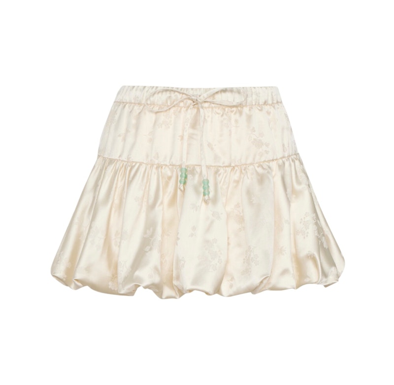 中国限定 AdidasOriginals Bubble Skirt Sサイズ adidas Women New Chinese Satin Bubble Skirt (Asia Sizing) Cream