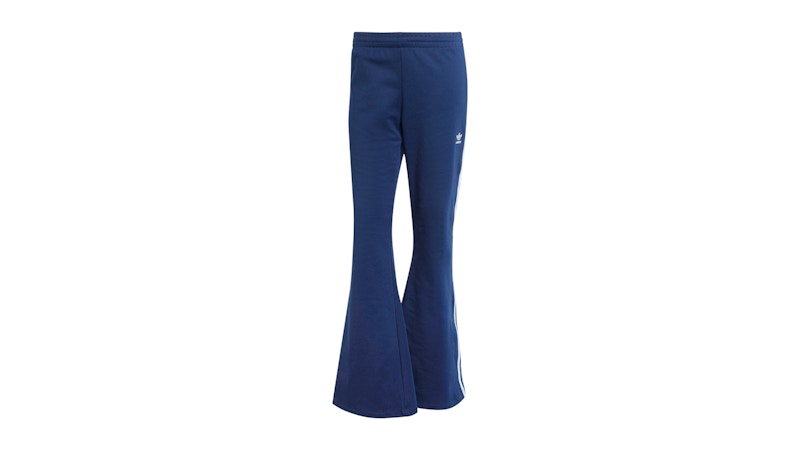 Pre-owned Adidas Originals Women's Adicolor 3stripes Flared Track Pants In Night Indigo In Purple