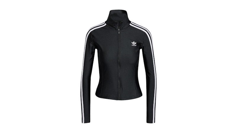 Pre-owned Adidas Originals Women's Adicolor 3stripes Slim Track Top In Black