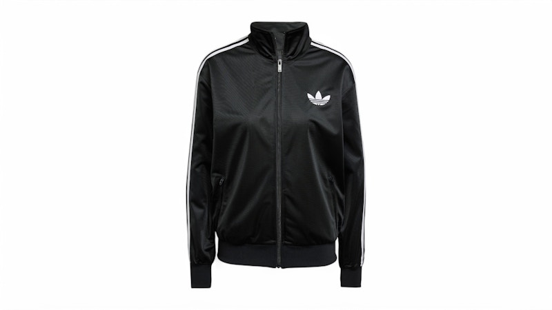 Pre-owned Adidas Originals Women's Adicolor Classic Firebird Loose Track Top In Black