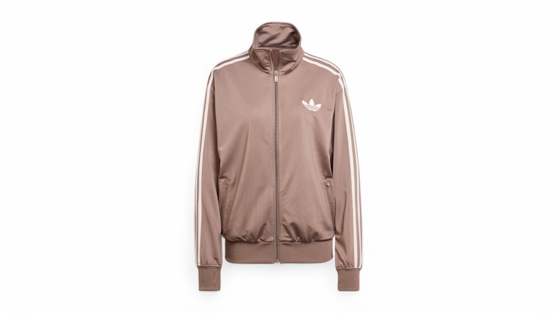 Pre-owned Adidas Originals Women's Adicolor Classic Firebird Loose Track Top In Trace Brown