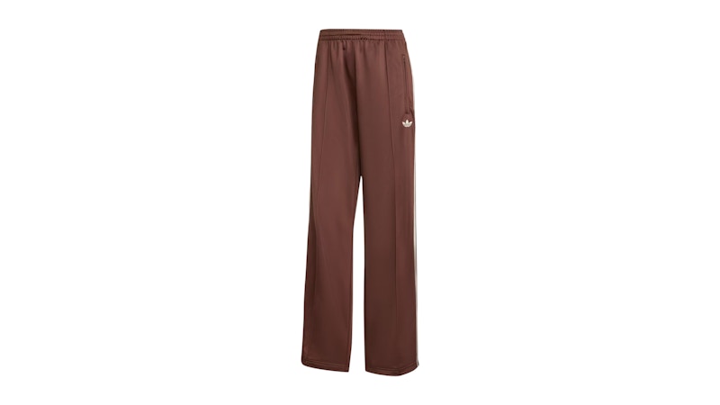 Pre-owned Adidas Originals Women's Adicolor Classic Firebird Loose Track Tracksuit Bottoms In Auburn/cream White