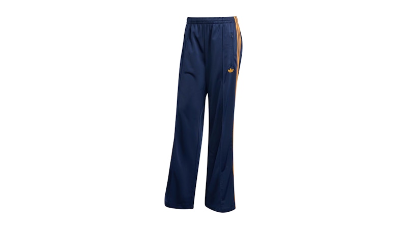 Pre-owned Adidas Originals Women's Adicolor Classic Firebird Loose Track Tracksuit Bottoms In Night Indigo/crew Orange