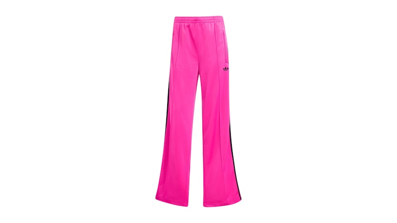 Pre-owned Adidas Originals Women's Adicolor Classic Firebird Loose Track Tracksuit Bottoms In Semi Lucid Fuchsia/black In Multi