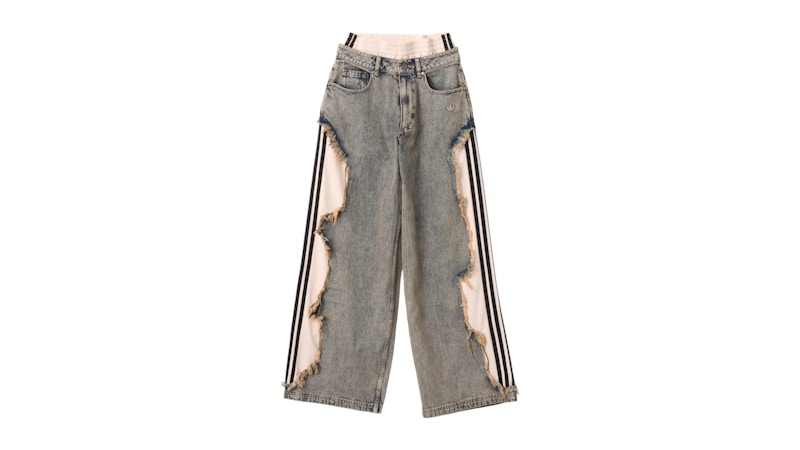 adidas Women's Adilenium 5.0 Deconstructed Denim Pants (Asia