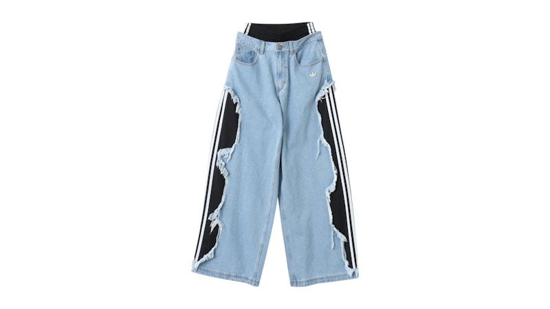 パンツ adidas Women's Adilenium Denim Pants adidas Women's Adilenium 5.0 Deconstructed Denim Pants (Asia