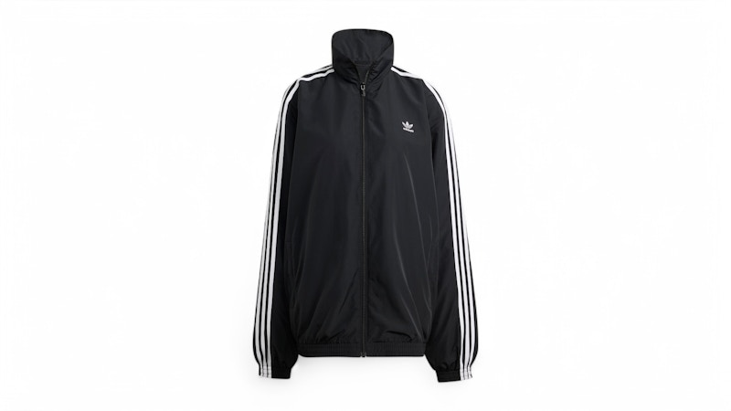 Pre-owned Adidas Originals Women's Adilenium Season 3 Oversized Track Top In Black