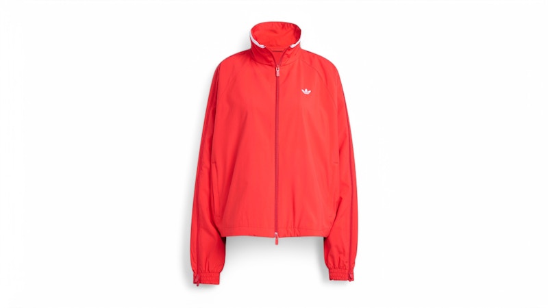 Pre-owned Adidas Originals Women's Adilenium Season 3 Zip Track Top In Better Scarelet Red