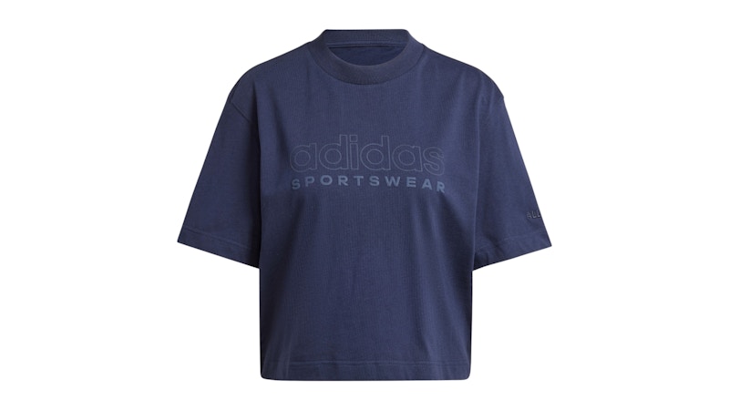 Pre-owned Adidas Originals Women's All Szn Graphic Loose T-shirt In Legend Ink