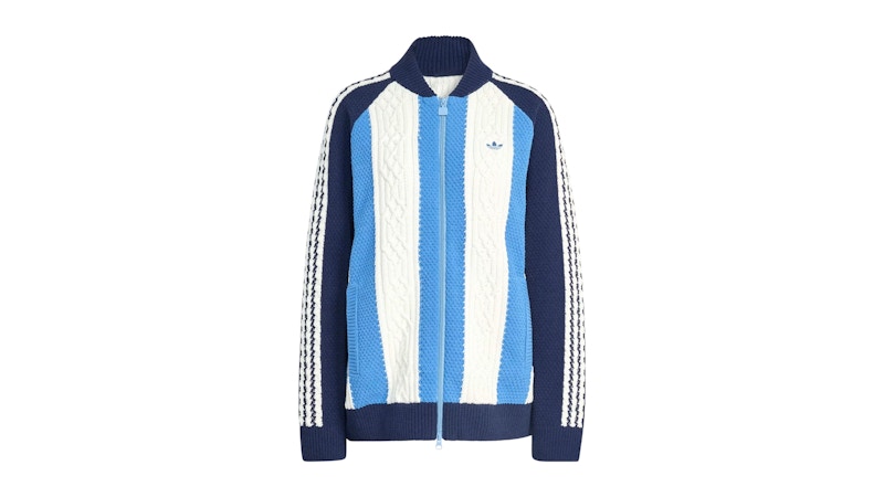 adidas Women's Archive Cutline Knit Track Top Night Indigo/Ash