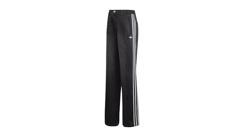 Adidas Athletic Dept Denim Firebird Jogginghose für Damen, Schwarz