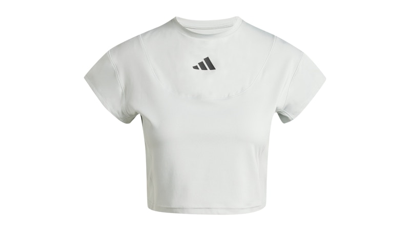 Pre-owned Adidas Originals Women's City Escape Baby T-shirt In Wonder Silver