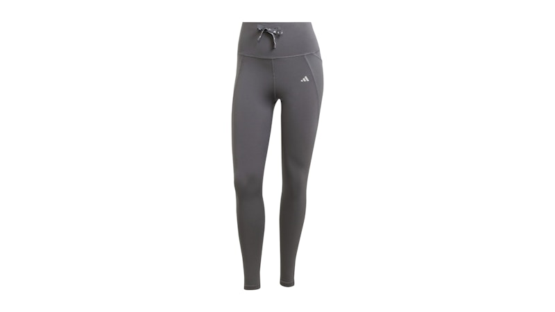 Pre-owned Adidas Originals Women's Essentials Leggings In Grey Six