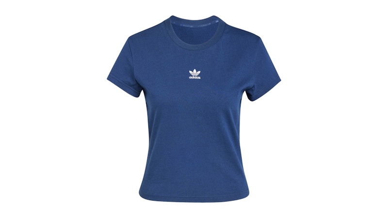 Pre-owned Adidas Originals Women's Essentials Slim T-shirt In Night Indigo