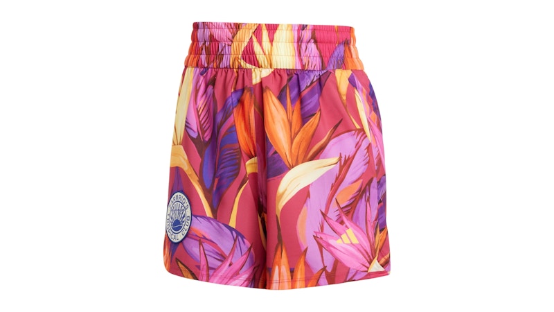 adidas donna Farm Rio Pacer Shorts Bold Rosa/Spring Giallo/Lucid Fucsia