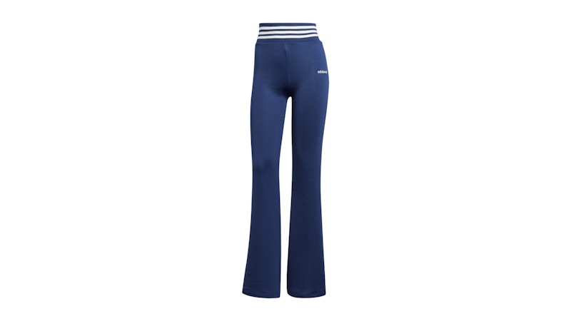Pre-owned Adidas Originals Women's Flared Pant In Night Indigo In Purple