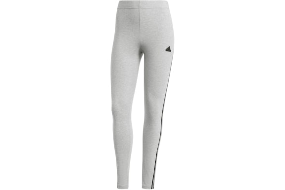 Leggins Adidas Future Icons de 3 rayas para mujer, color gris jaspeado y negro