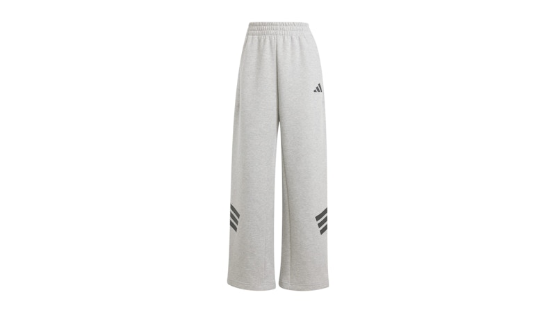 Pre-owned Adidas Originals Women's Future Icons 3stripes Openhem Tracksuit Bottoms In Medium Grey Heather